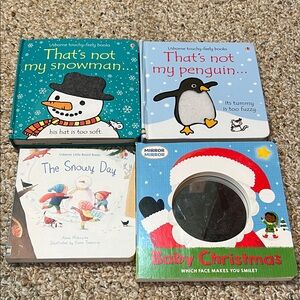 Usborne Thats Not My Snowman and Penguin, The Snowy Day and Baby Xmas